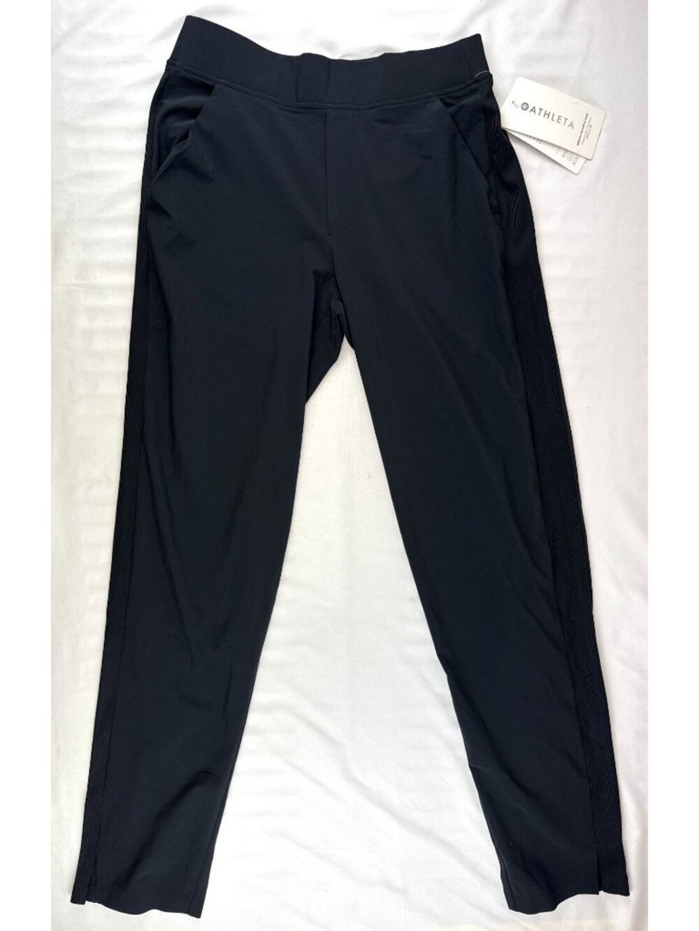 NWT Athleta Brooklyn Mid-Rise Ankle Pants Periwinkle Travel Comfort Size 4 Tall
